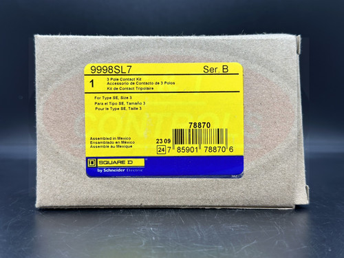 Square D 9998sl7 Size 3 Contact Kit New in Box Usa Genuine Oem