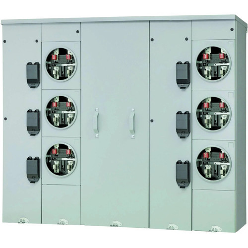 Siemens Wep4611 6-gang Uni-pak Meter Stack - 400a Bus, 125a Sockets