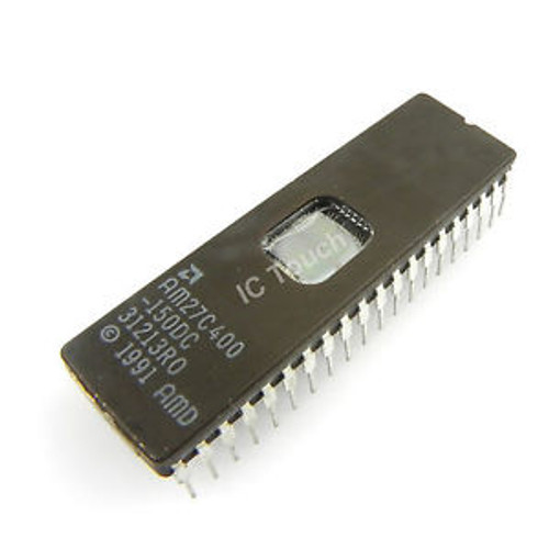 50pcs AM27C400-150 IC 4 Megabit, ROM Compatible CMOS EPROM AMD IC CDIP-40