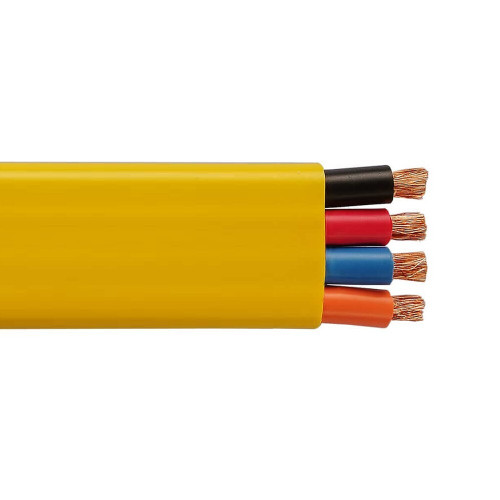 14/4 Flat Festoon Cable Yellow Pvc Jacket Ul Csa 600v