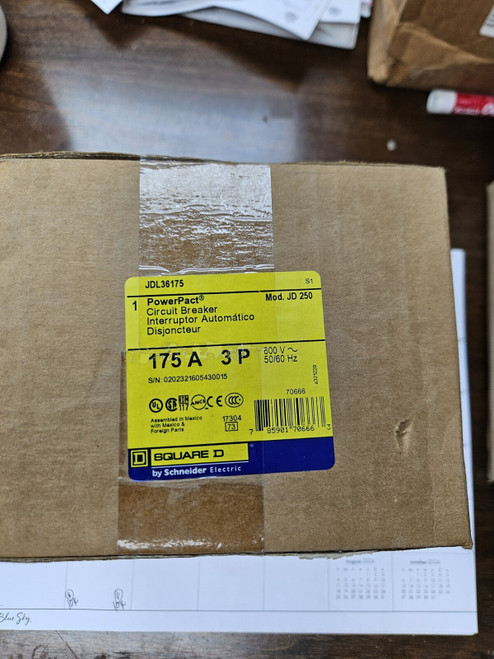 Jdl36175 Square D New in Sealed Boxes 4 Available