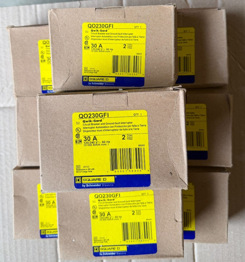 10 Pcs Square D Qo230gfi - 30a - 2 Pole - Gfci Circuit Breaker