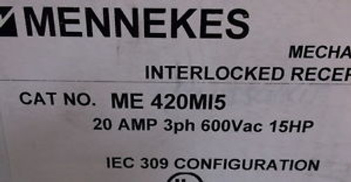 Mennekes Interlocked Receptacle Me 420Mi5