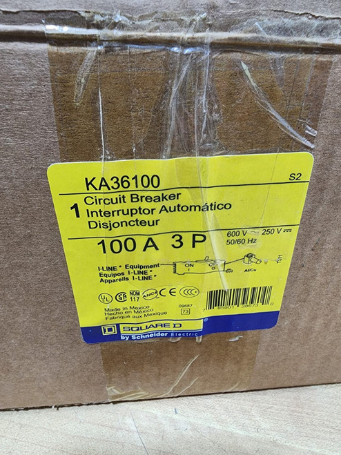Square D Ka36100 Circuit Breaker New in Box