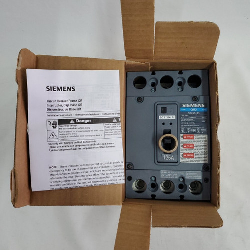 Siemens Qr2 Qr23b125 3 Pole 125 Amp 240v Circuit Breaker New Open Box
