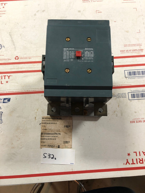 Contactor, Size 6, Stromberg Okym6w22, 3ph, 600a /600v Ac, Ith 450a New