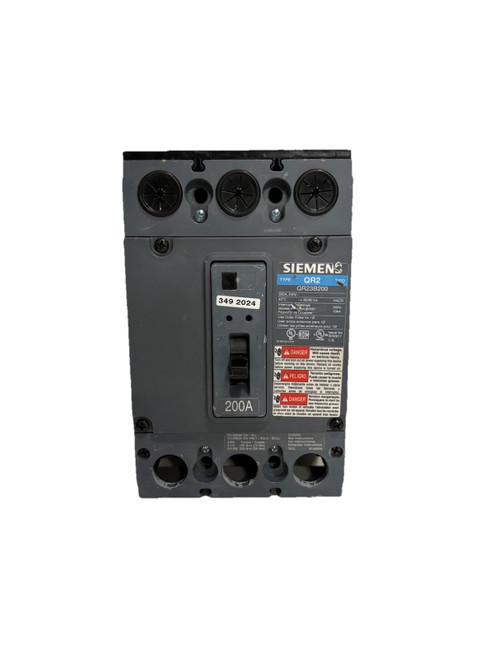 Siemens Qr23b200 3-pole 200 Amp 240v Circuit Breaker