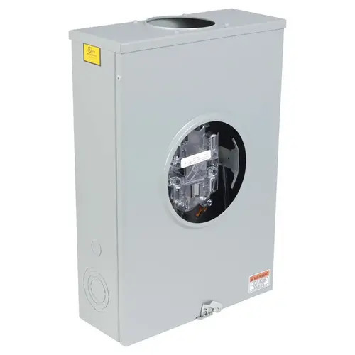 Square D Uth5213t 200a Ringless Meter Socket 1 Phase, 3 Wire,5 Jaws Lever Bypass