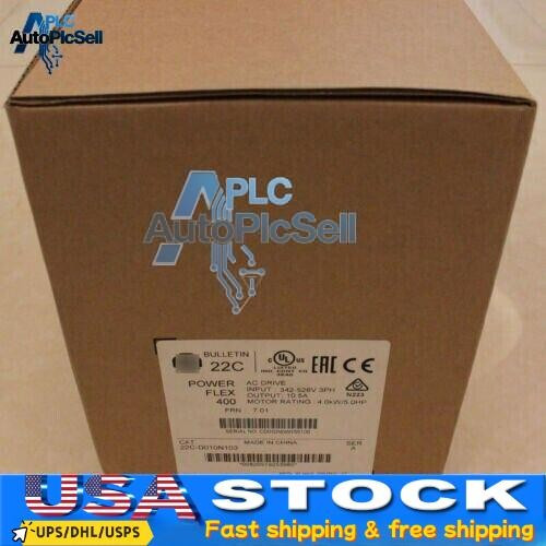 New Factory Sealed 22c-d010n103 Ser a Powerflex 400 4 Kw 5 Hp Ac Drive