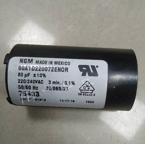 1pcs New for Ngm 60a1d220072enor 80uf 220/240vac Compressor Starting Capacitor