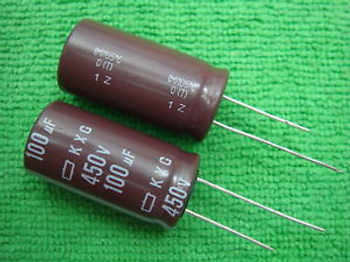 200PC NIPPON 450V 100UF Electrolytic Capacitor 18X36mm AR