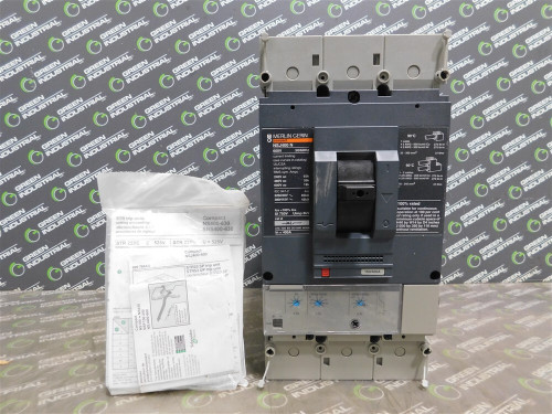 New Merlin Gerin Nsj400n Circuit Breaker 160/400a 600v Str 23 Sp L,s with Base