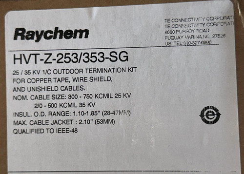 Termination Hvt-z-253/353-sg 35 Kv Raychem Te Kit for 3 Cables
