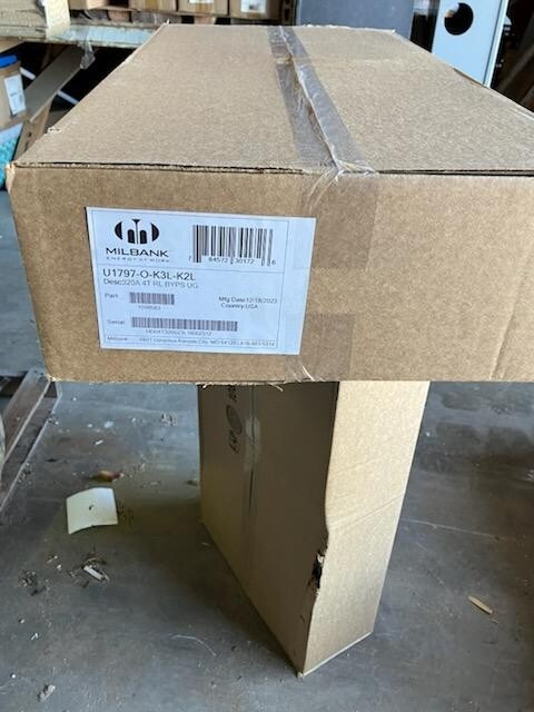 Milbank U1797-o-k3l-k2l Meter Socket, Bypass, 4 Terminal Single Phase