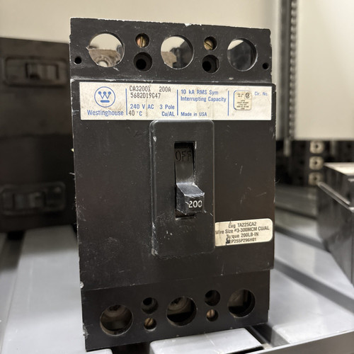 Westinghouse Ca3200x 3pole 200amp 240vac Usedships Next Day
