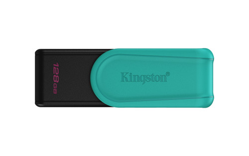 Kingston 128gb Portable Usb 3.2 Gen1 Datatraveler Exodia S Blk/turquoise - DTXS/128GB