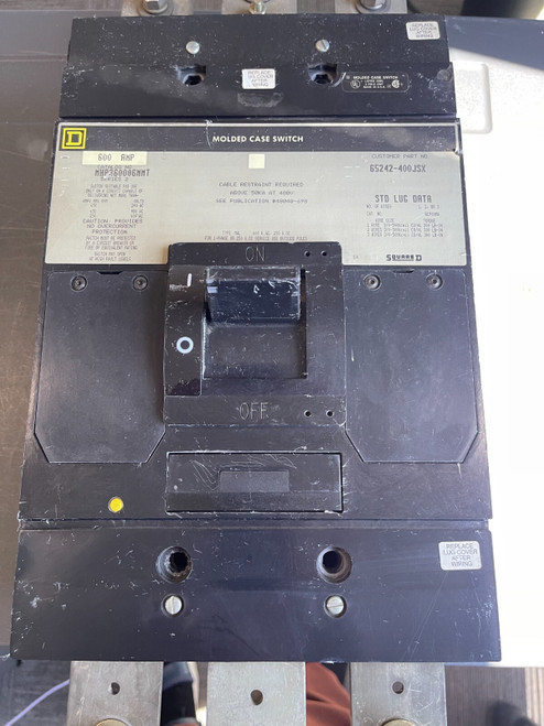 Square-d Mhp360006mmt Series 2 Molded Case Switch 600vac Amp Circuit Breaker