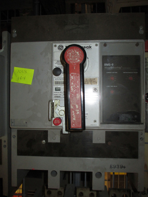 Ge Powerbreak Tp1616s 1600a Frame 1200a Rated 3p 600v Mo/fm Breaker Used E-ok