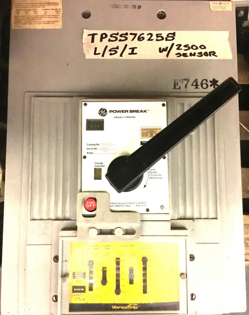 Ge Tpss7625s Mo Bolt in 2500 Amp Lsi 1 Year Warranty