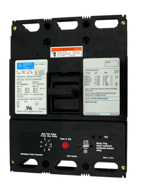 Lc3600fm W/400a Rating Plug - Westinghouse -  Reconditioned