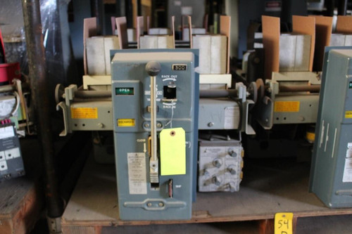 Allis Chalmers 1600 Amp Low Voltage Circuit Breaker Manual Operation Drawout