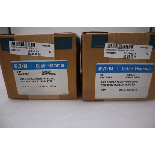 Eaton Cutler Hammer W+cbs6f / Wcbs6f New in Box Sealed Unit Stock G359