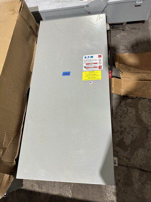 Eaton Dh366frk Ser. a 600a 3 Phase 3r Outdoor Fusible Disconnect-cs 835