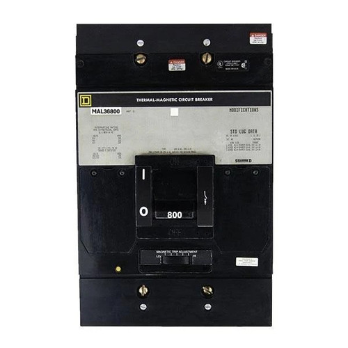 Mal36800 - Square D - Circuit Breaker Feed-thru - 800 Amp - 3 Pole - 600 V