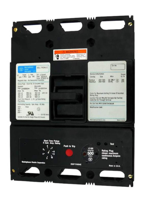 Lc3600f W/500a Rating Plug - Westinghouse - New Surplus