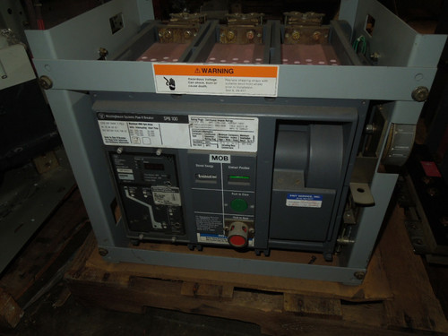 Westinghouse Spb100 1200a Frame 1200a Rated Pow-r Breaker Rms 800 Li 120v Eo/do