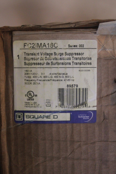 Square D Surgelogic Surge Protector Fl2ima16c