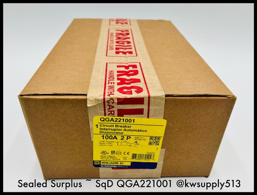 QGA32225~ Qga32225 Square D Qga32225 I-line 225a Powerpact Q 2p Mccb Sealed Surplus
