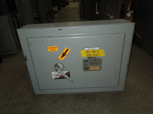 Ge Thfp326 600a Single 3p 240v Fused Panelboard Switch W/ Hardware Used