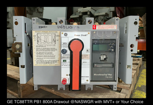 Ge Powerbreak Tc88ttr Breaker (m/o,d/o) 700 Amp - Tested/1yr Warranty