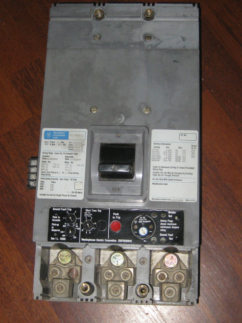 Westinghouse Seltronic Cirguit Breaker Style 1270c62g09 Catalog Hmcg3800f