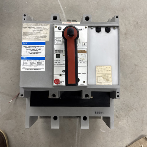 Ge Pressure Switch 1600 Amp 600v 3p Tpmm5616e1 with Aux Switch and Shunt Trip