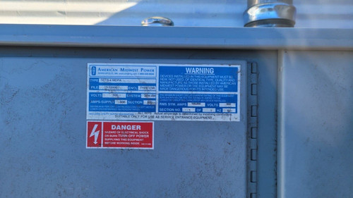 Nema-3r Control Cabinet 800 Amp