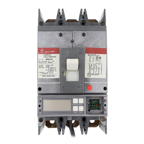 Ge Sgpb36cc0400 Digital Circuit Breaker, 3-pole, 400-amp, 600-vac