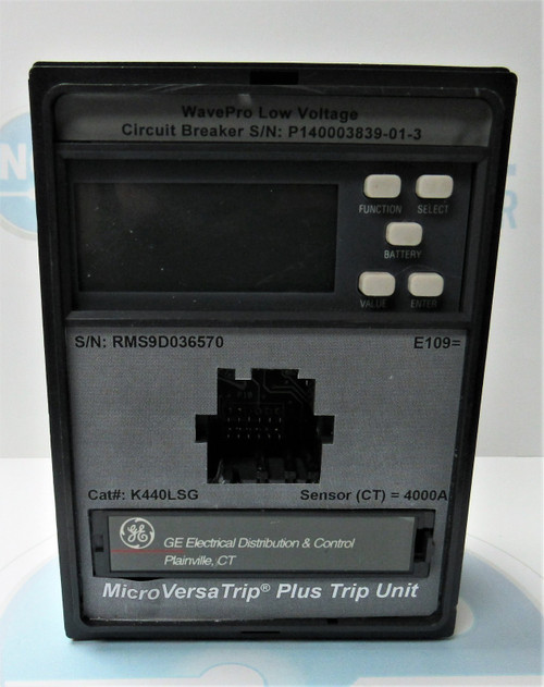 Ge Microversa Trip Plus Trip Unit K440lsg 4000 Amp Trip Unit K440lsig