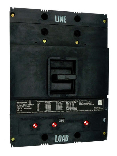 La3600f W/250a Trip Unit - Westinghouse - New Surplus
