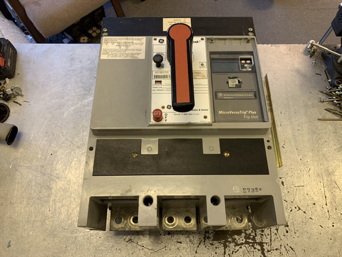 Ge Powerbreak Circuit Breaker 1600 Amp 600v 3p Tp1616ttr Tested with Report