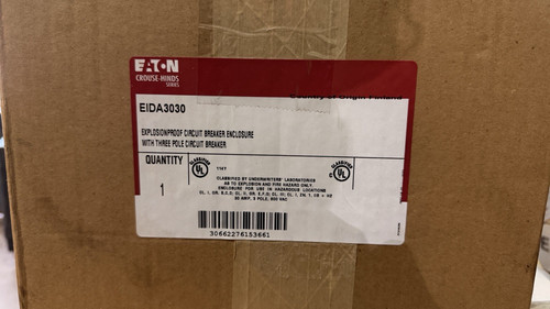 Eaton Crouse-hinds Eida3030 Explosion Proof Disconnect Switch 30a 600v 3-pole