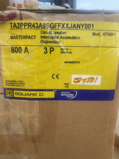 Ta2ppr43a9sgffxxjany001 Square D 800 Amp