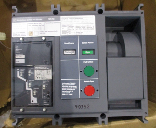 Westinghouse Systems Pow-r Breaker Spb 50 800amp Frame 3 Pole Ac 50 or 60 Hz