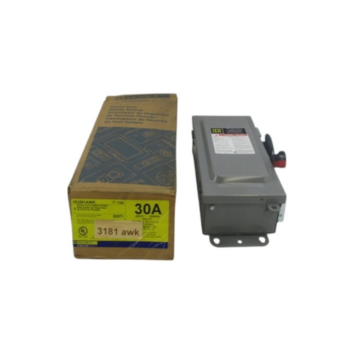 Square D Hu316awk Ser. F06 600v 30a Nsmp