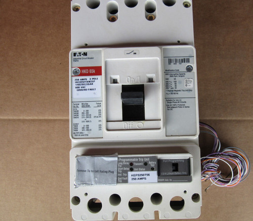 Eaton Hkd3250t56wzgp Circuit Breaker 3p 250a 600v 65ka Ground Fault New