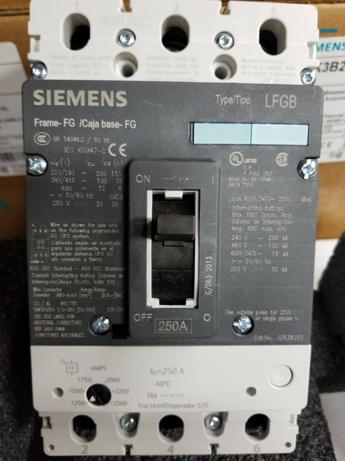 LFK3B250L BREAKER Lfk3b250l Breaker Vl 250a T/m 3p 600y (100ka 480v) Thermal Magnetic W/lugs