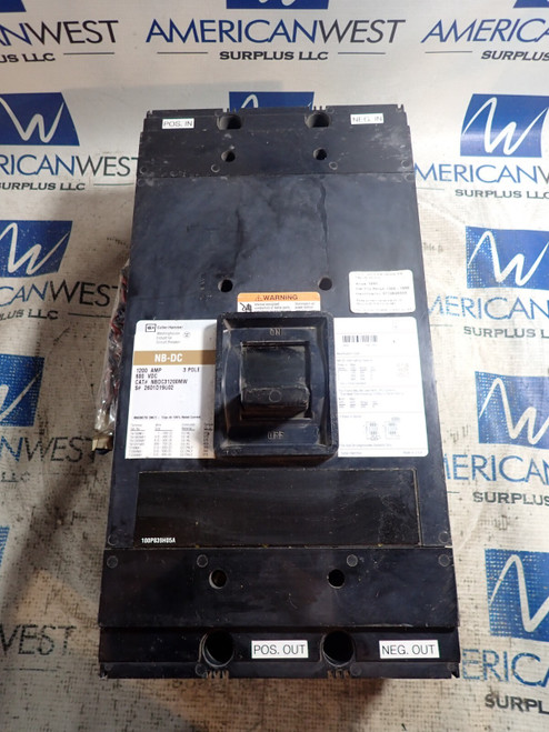 Westinghouse Cutler Hammer Nb-dc Nbdc31200mw 1200 Amp 600vdc Breaker -tested