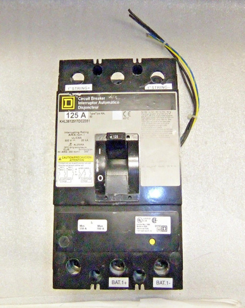 Square D Circuit Breaker 125a Khl3612517dc2351