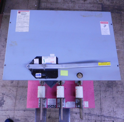 Cutler Hammer Pringle Switch Qa-1233 1200a 480v 3p Fusible 1year Warranty